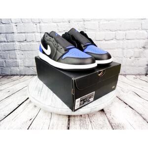 Nike Jordan 1 Low Black/White-Game Royal	Men Size 12 New	In Box